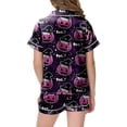 thumbnail image 4 of NIEWTR Kids Halloween Pajamas Cotton Pumpkin Ghost Print Sleepwear Toddler Girls Boys Skull Halloween Pjs Sets, 4 of 5