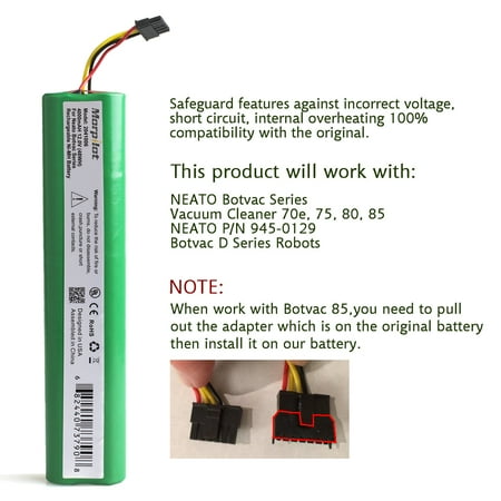 BotVac Battery Pack for Neato Robotics BotVac70E and BotVac75 Vacuums