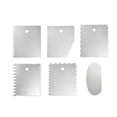 thumbnail image 1 of Shisuyan Outils de Décoration de Gâteaux Grattoir en Acier Inoxydable pour des Résultats Plus Lisses Outil de Glaçage Multilatéral Argenté, 1 of 8