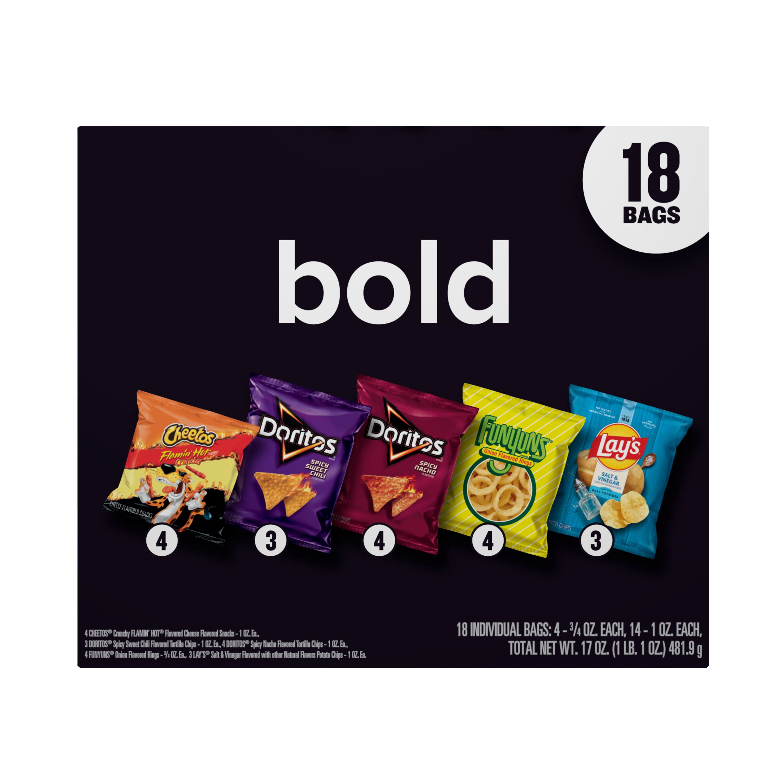 Frito Lay Bold Mix Chips Variety pack, 18 pack