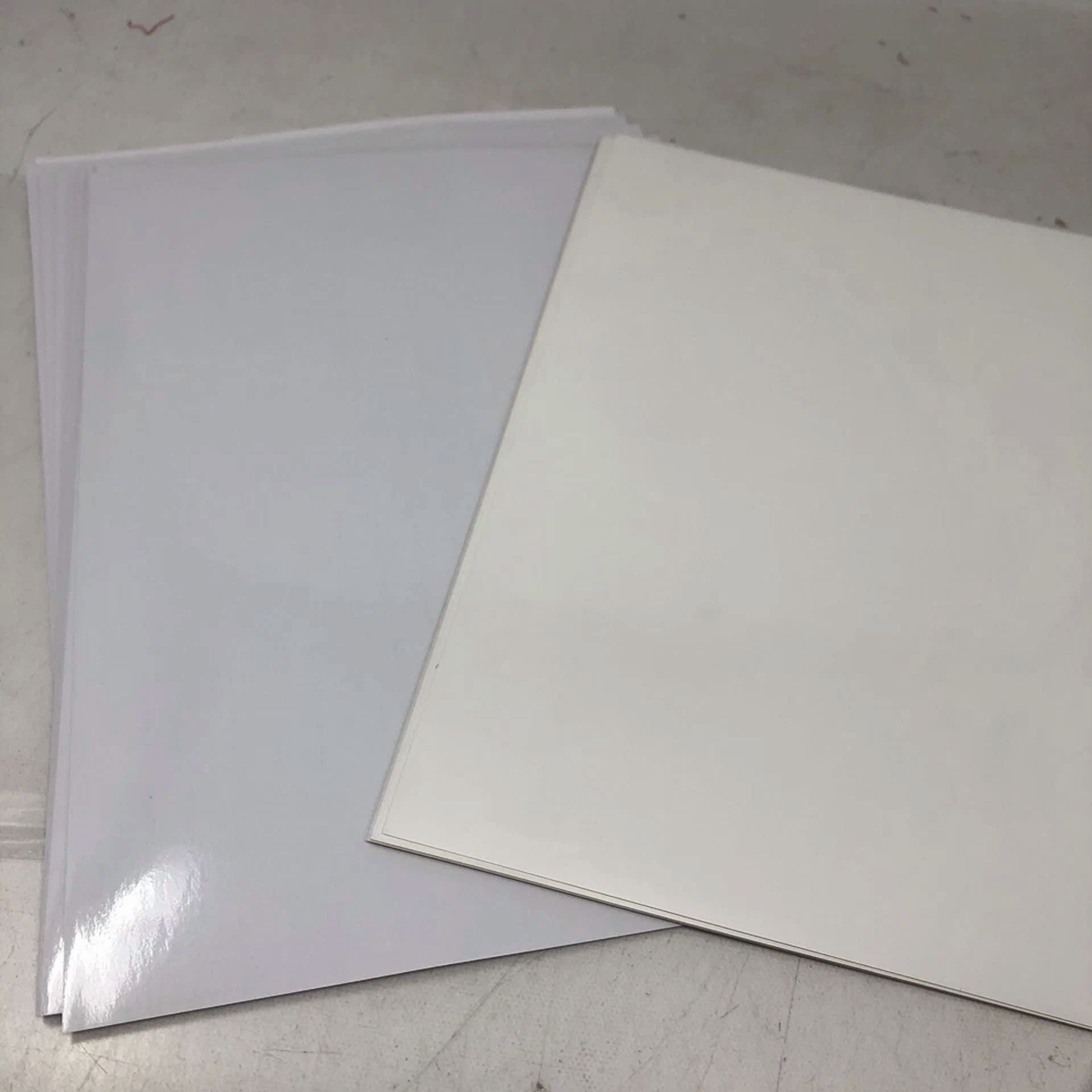 CRESTIN- Premium Clear Printable Vinyl Bundle 5 Sheets Printable Sticker Paper&15Laminate