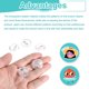 thumbnail image 3 of Uxcell 50Pcs Botones en Blanco Fabricante de Pins de Acrílico Transparente de 1 pulgada para Manualidades DIY, 3 of 6