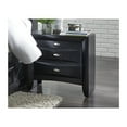 thumbnail image 4 of Global Furniture USA Linda Black Wooden 3-Drawer Nightstand, 4 of 4