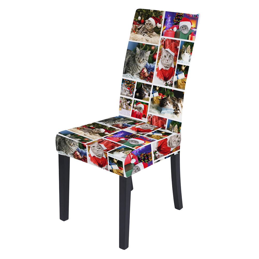 Details about   Dining Chair Cover Stretch Slipcovers Universal Removable Chair Protective jewer 