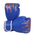 thumbnail image 2 of Almencla Adult Children Boxing Gloves MMA Sparring Kickboxing Gloves Mesh Breathable Blue Blue Kid, 2 of 5