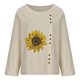 thumbnail image 4 of Blusa de manga larga con estampado de cuello redondo informal para mujer a la moda, Tops con botones de otoño Fridja  bvmnju409, 4 of 8