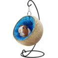 thumbnail image 1 of Guinea Pig Bed, Hamster Hideout, Guinea Pigs Accessories, Guinea Pigs Toys, Large Coconut Shell Hamster Bed House with Warm Pad Hideaway for Rabbit Gu, 1 of 5