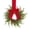 red velvet, variant on Christmas Window Wreath 1pc, 10.6 Inch Small Holiday Greenery for Window Sill, Kitchen Cabinet, Door, Wall, Fireplace and Indoor Farmhouse Decoration