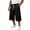 Black, variant on longantii Men's Capri Pant Baggy Below Knee Summer Casual Wide Leg Loose Drawstring 3/4 Pant with Pockets Sky Blue M