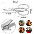 thumbnail image 3 of Kitchen Scissors,Multi-Purpose Kitchen Shears,Heavy Duty Dishwasher Safe Food Scissors,Non Slip Stainless Steel Sharp Cooking Scissors for Kitchen,Chicken,Poultry,Fish,Meat,Herbs, 3 of 6