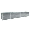 thumbnail image 2 of vidaXL Garden Raised Bed Galvanised Steel 480x80x77 cm Grey, 2 of 4