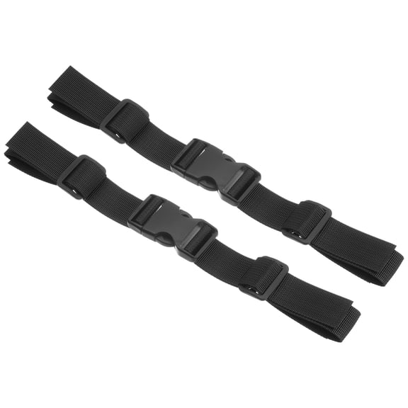 Uxcell Backpack Chest Strap, 2 Pack Polyester Adjustable Replacement Strap with Quick Release Buckle, Black