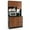 Black+Walnut, variant on Giantex Microwave Stand Cabinet, Freestanding Kitchen Storage Pantry, Black+Walnut