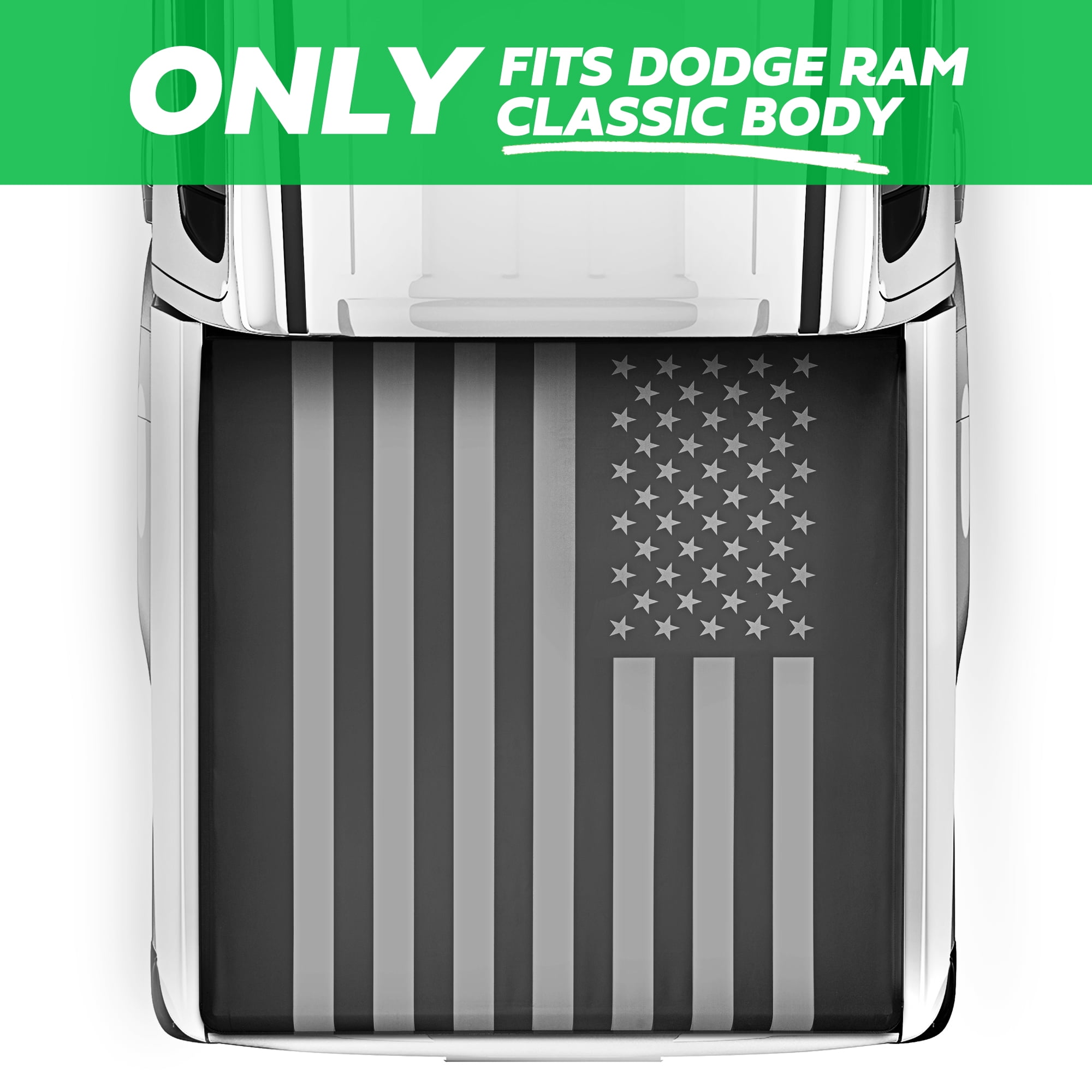 MotorBox Soft Roll-Up Truck Tonneau Cover for Ram 1500 (2002-2025) NEW BODY ONLY / Ram 2500 & 3500 (2003-2024) with 6.4 ft Bed Length