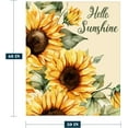 thumbnail image 2 of Sunflower Throw Blanket 50x60 Yellow Floral Blanket Blanket for Couch Sofa Bed Soft Cozy Lightweight Fuzzy Plush Fleece Blankets Spring Summer Flower Decorations Blanket 50 by 60, 2 of 6