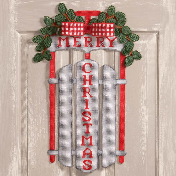 Herrschners® Christmas Sled Wall Hanging Plastic Canvas Kit