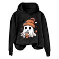thumbnail image 4 of WZXFASHION Autumn Ladies Casual Comfortable Plus Velvet Fresh Sweet Color Matching Sweater Female Clearance pullover sweater, 4 of 4