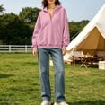 thumbnail image 6 of QQZ 2026 Fall Winter Wrap V Neck Pullover Hoodies For Women, Loose Sweatshirt For Women, Comfy Hoodies For Women With Kangaroo Pocket, 6 of 7