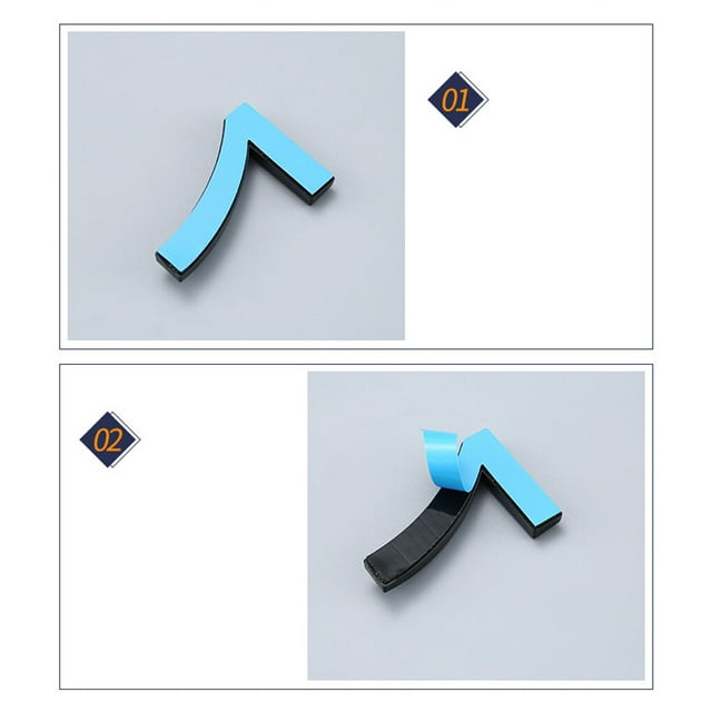 VONKY House Numbers for Outside Use Simple Black Sturdy Number Signs Parts Sign Door Marking Tools DIY Accessory for Apartment Hotel Number 3 Number 7