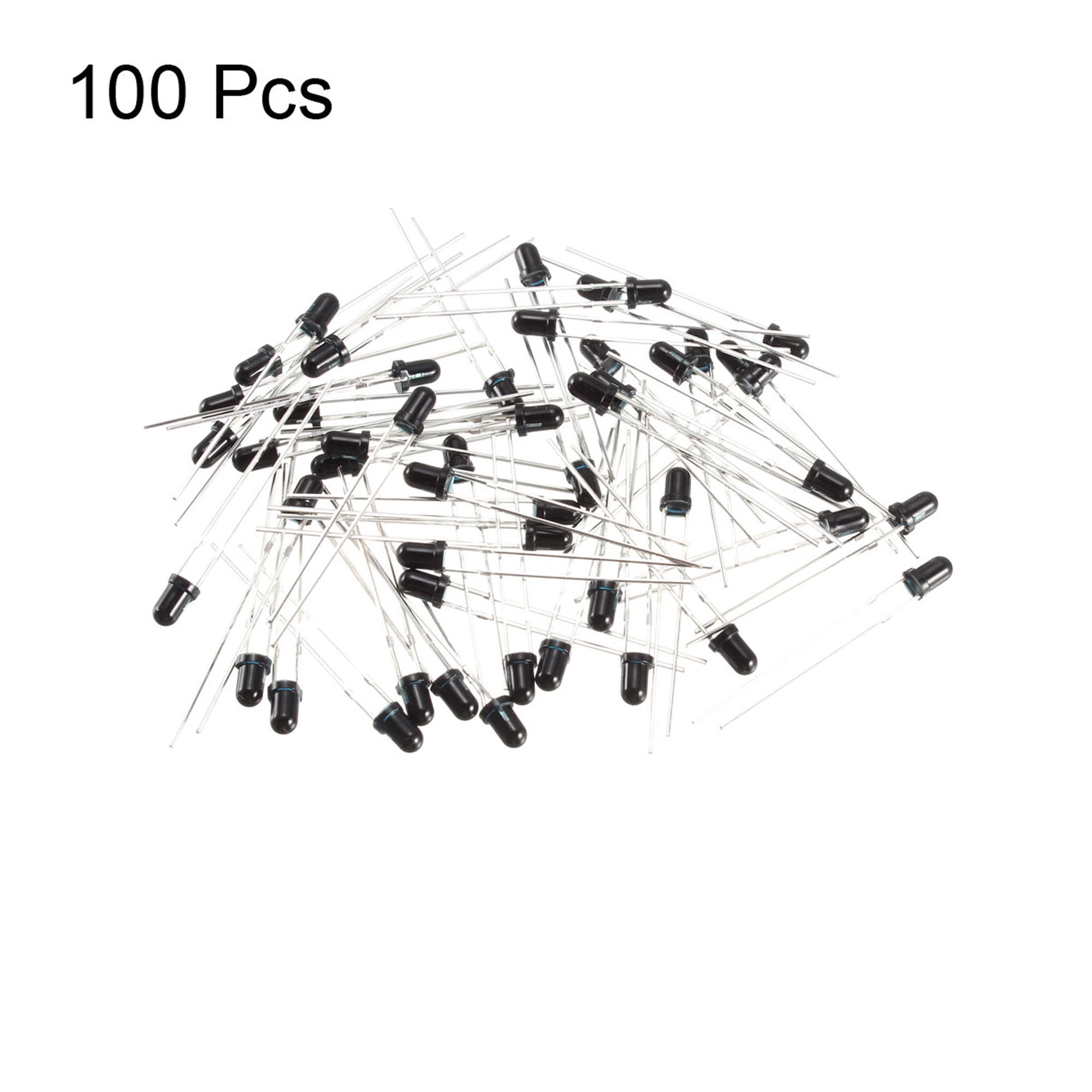 uxcell 100pcs 3mm 940nm Infrared Emitter Diode DC 1.2V LED IR Emitter Light Emitting Diodes Clear Round Head for Arduino 