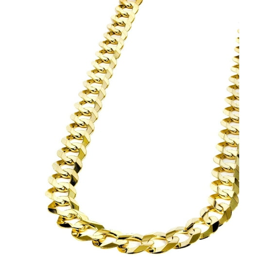 Womens Gold Chain - Solid Cuban Link 10K/14K Gold