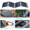 thumbnail image 3 of BigBlue 14W Solar Panel Charger with USB(5V/2.4A), Folding Portable Solar Phone Charger for Smart Phone Charging Hiking Camping Emergency Outdoors, IPX4 Waterproof, 3 of 8