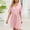 #7Pink, variant on MYAOYI Housecoat for Women Short Sleeve Turndown Collar Solid Color Home Short Sleepshirts