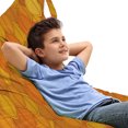 thumbnail image 1 of Vintage Orange Lounger Chair Bag, Simplicity of the Scandinavian Style Leaves in Fall Colors Art, High Capacity Storage with Handle Container, Lounger Size, Dark Yellow and Amber, by Ambesonne, 1 of 1