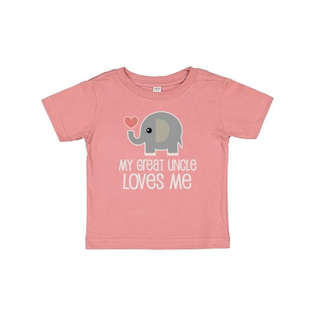 

Inktastic My Great Uncle Loves Me Gift Gift Baby Boy or Baby Girl T-Shirt