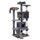 thumbnail image 1 of Árbol para Gatos Torre para Gatos Grande Gimnasio para Gatos 2 Puertas Rampa Juguete Colgante Ahorro de Espacio para Gatos Activos Ideal para Hogares Pequeños y Grandes (Gris Oscuro), 1 of 6