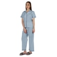 thumbnail image 3 of Inkmeso Women Cotton Nightwear Pajamas Set Classic Short Sleeve 2 Pc Shirt & Pajama Loungewear, 3 of 7