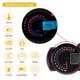 thumbnail image 3 of Motorcycle Electronic Tachometer Universal Digital Meter Modified Motorcycle Speedometer, 3 of 5