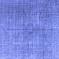 thumbnail image 1 of Ahgly Company Machine Washable Indoor Square Persian Blue Traditional Area Rugs, 4' Square, 1 of 4