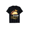 thumbnail image 1 of Taco Queen Tshirt For Girl Tacos Mexican Food ShirtSuitable For All Seasons Pure Cotton Round Neck Single-Sided Printed T-Shirt, 1 of 6