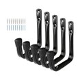 thumbnail image 4 of 5 ganchos de garaje resistentes, ganchos de utilidad, ganchos de almacenamiento, ganchos de pared para fregona, escoba, bicicletas, jardín, Patio, Negro, 4 of 9