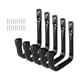thumbnail image 4 of Ganchos de utilidad de 5 uds., ganchos de garaje resistentes, soporte, gancho de almacenamiento, colgador para bicicletas, silla, fregona, escoba, Negro, 4 of 9
