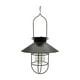 thumbnail image 1 of Lámpara de farol solar vintage decorativa con varilla de hierro para colgar. Negro, 1 of 9