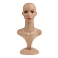 thumbnail image 2 of S SERENABLE 17.7'' Plastic Head - Tall Female Mannequin Head Stand and Holder Model,, 2 of 8