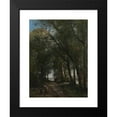thumbnail image 2 of Jean-Baptiste-Camille Corot 14x18 Black Modern Framed Museum Art Print Titled - A Lane Through the Trees (ca. 1870-73), 2 of 5