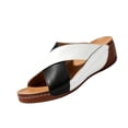thumbnail image 3 of YOUYEDIAN Sandals Women Summer Backless Fashion Open Toe Breathable Versatile Comfy Flats Casual Slip On Beach Outdoor Sandals, 3 of 5