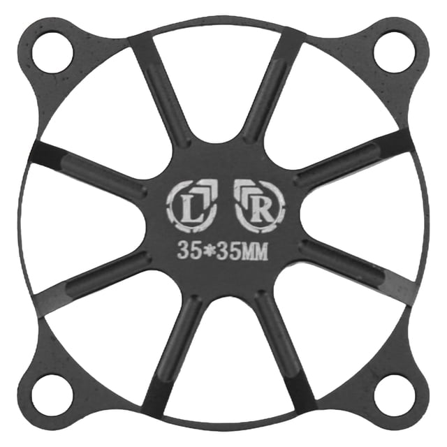 Cooling Fan Cover, Heat Dissipation Fan Cover Aluminum Alloy CNC Machining For Remote Control Model Car Black
