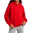 thumbnail image 2 of Diufon Girls Hoodie Unisex Kids Long Sleeve Casual Hooded Sweatshirts Going Out Fall Winter Warm Pullover Tops, 2 of 10