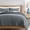 Midnight Blue, variant on EVERGRACE Stonewashed 100% Natural Cotton Waffle Quilt Set King Size 3 Pieces, Soft, Breathable & Substantial Bedding, Quilted Coverlet Bedspread with 2 Shams for All Seasons, Natural