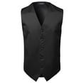 thumbnail image 1 of FashionOutfit Men's Classic Solid Suit Vest in Various Colors, 1 of 5