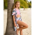 thumbnail image 3 of Aideaone Girls Bikini Swimsuits Set for Girls 3 Piece Skirt Bathing Suits Swim Dress Hawaiian Beach Swimwear with Kimono Cover Up, 3 of 8