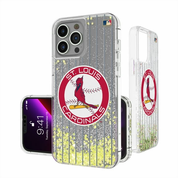 St. Louis Cardinals 1966-1997 Cooperstown Pinstripe iPhone Glitter Case