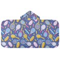 thumbnail image 2 of joogoo Tennis Racket Balls Kids Hooded Beach Towel Baby Bath Towel 23.5"x50", 2 of 7