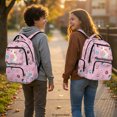 thumbnail image 3 of HELLHERO Kawaii Hamster Donut Lightweight 17 Inch Book Bag, Multi Pocket Polyester School Backpack for Sports and Daily School Use, 3 of 8