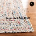 thumbnail image 5 of Jaipur Art And Craft Hand Braided Cotton Multi Color Home Décor Living Area Rug (2x6 Sq ft), 5 of 7