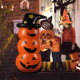 thumbnail image 2 of Richgv Halloween Inflatable Decoration Pumpkins Tumbler, 4.6 FT Halloween Decor Pumpkin Toy for Garden Party Indoor Outdoor Yard, 2 of 7